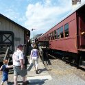 Arriving at the Walkersville Train Station
